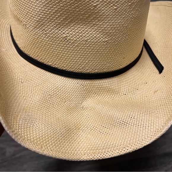 Stallion by STETSON straw cowboy hat, tan, hard shell - Picture 12 of 14